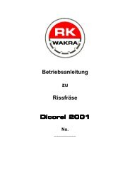 Dicorel 2001 - Wakra Maschinen GmbH
