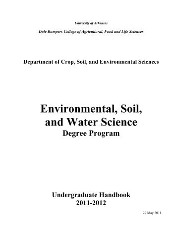 Undergraduate Handbook ESWS - Crop, Soil, and Environmental ...