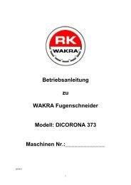 Dicorona 373 -  Wakra Maschinen GmbH