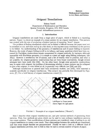 Origami Tessellations - The Bridges Archive