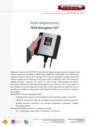 Tester diagnostyczny TEXA Navigator TXT - Tiptopol