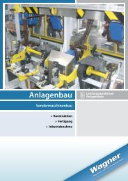 Anlagenbau - Wagner Maschinen