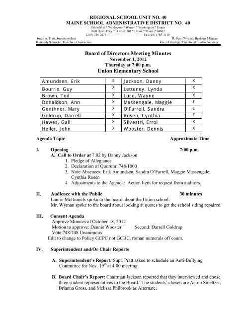 UNION MEETING MINUTES 2010-05-05 MAY.wps - Branch 3825