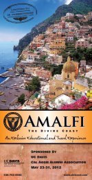Amalfi Coast Brochure - Cal Aggie Alumni Association - UC Davis