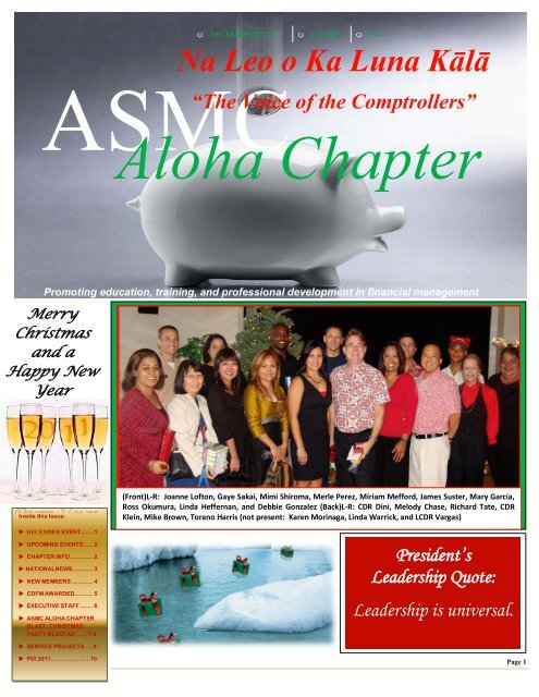 Aloha Chapter - ASMC Sub Chapters - American Society of Military ...