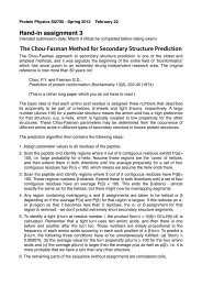 The Chou-Fasman Method for Secondary Structure Prediction