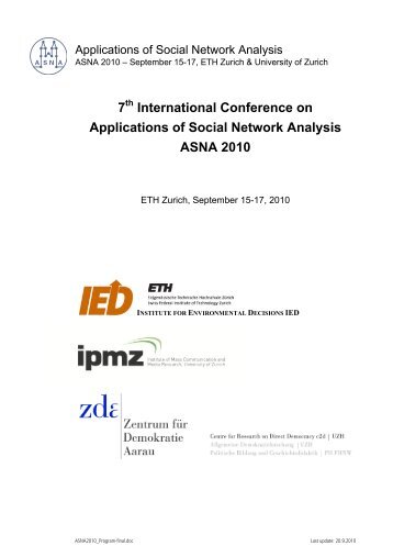 7 International Conference on Applications of Social Network ...