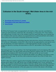 Collusion in the South Armagh / Mid Ulster Area in the mid ... - CAIN