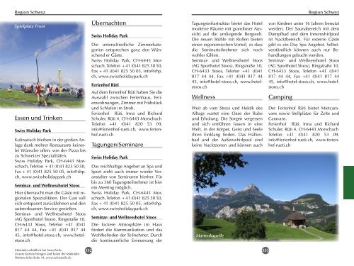 Leseprobe Schwyz - Reise-Idee Verlag