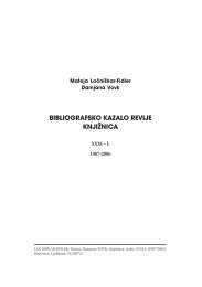 bibliografsko kazalo revije knjižnica - Revija Knjižnica - zveza ...