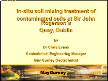 In-situ soil mixing treatment of contaminated soils at Sir ... - Starnet