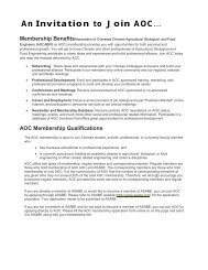 (AOC) Membership Application - American Society of Agricultural ...