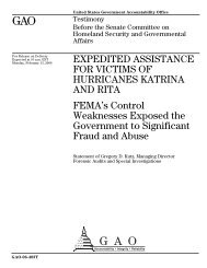 GAO-06-403T - US Government Accountability Office