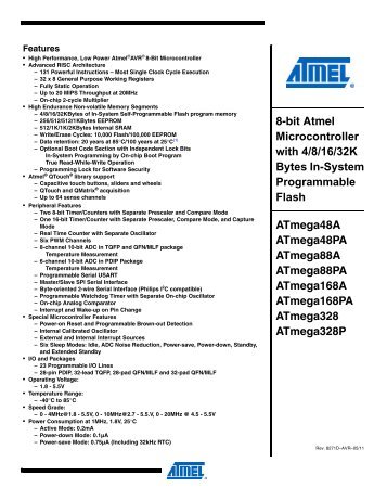 ATMega chip full datasheet - UCSD Department of Physics