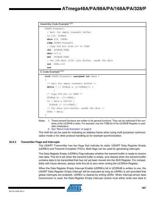 ATMega chip full datasheet - UCSD Department of Physics