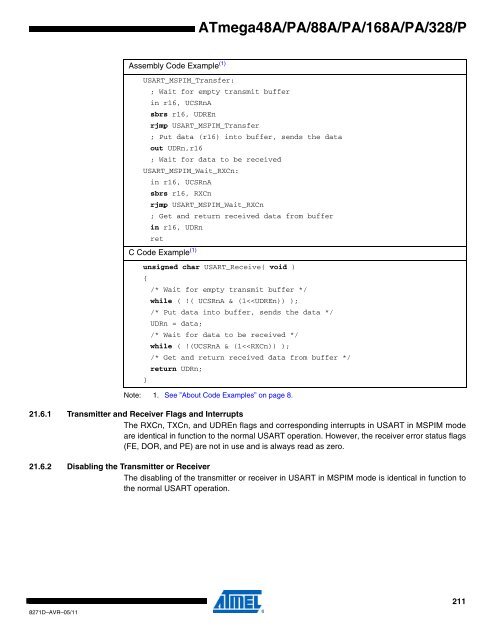 ATMega chip full datasheet - UCSD Department of Physics