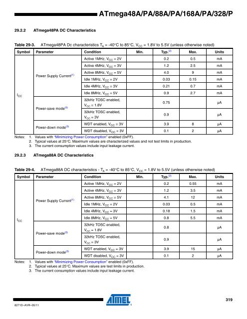 ATMega chip full datasheet - UCSD Department of Physics