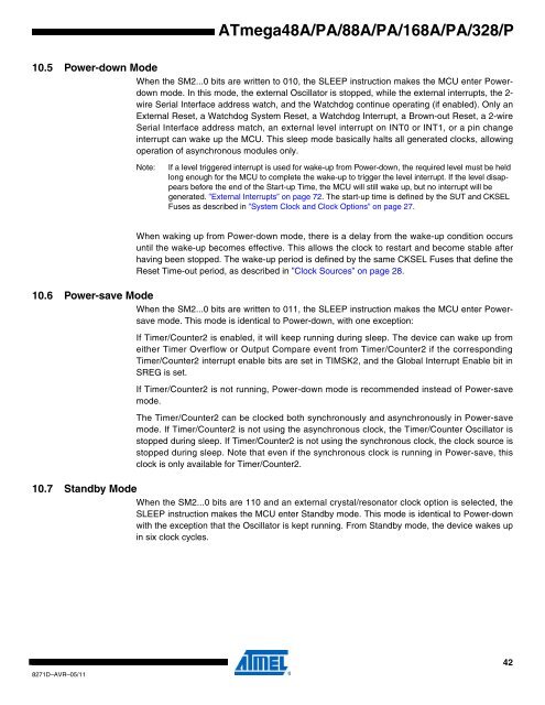 ATMega chip full datasheet - UCSD Department of Physics