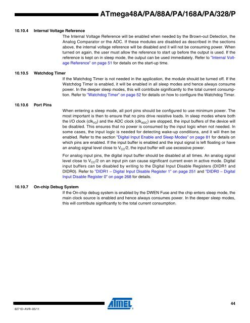 ATMega chip full datasheet - UCSD Department of Physics