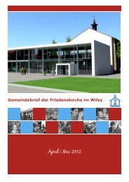 April | Mai 2012 - Friedenskirche Neu-Ulm