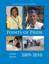 annual report.indd - Channelview Independent School District