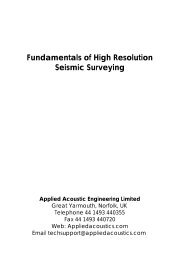 Fundamentals of High Resolution Seismic Surveying