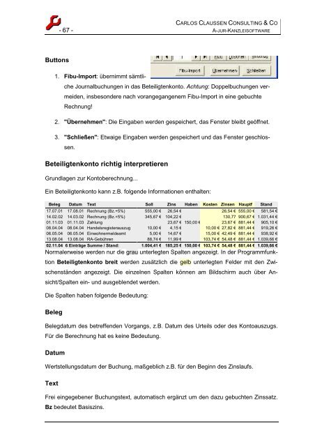 Teil 1: Grundfunktionen Dr. Joachim Granzow - a-Jur-Kanzleisoftware