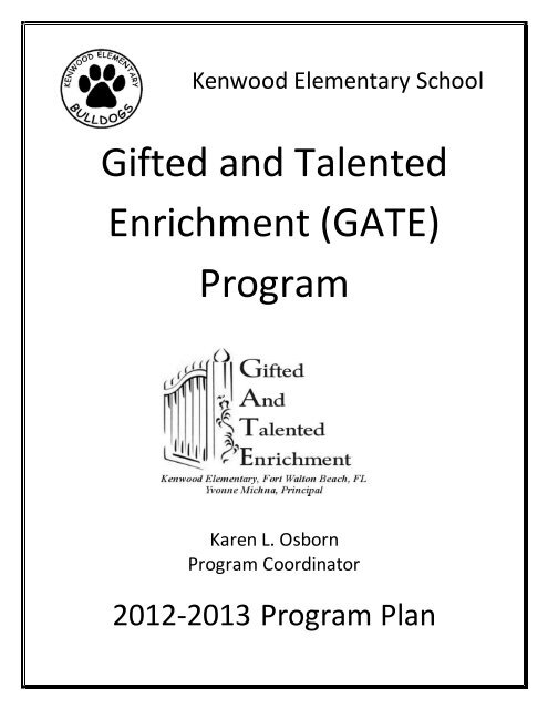 Gifted and Talented Enrichment (GATE) Program - Okaloosa County ...