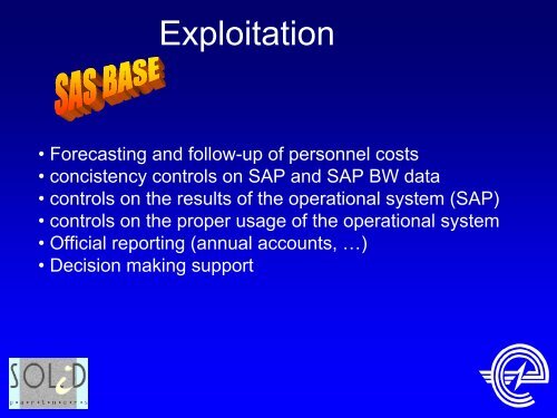 Using SAS solutions on top of the SAP HR module at Electrabel