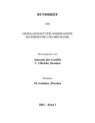 GAMM Rundbrief 2003/Heft 1