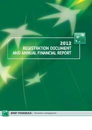 2012 Registration document and annual financial report - BNP Paribas