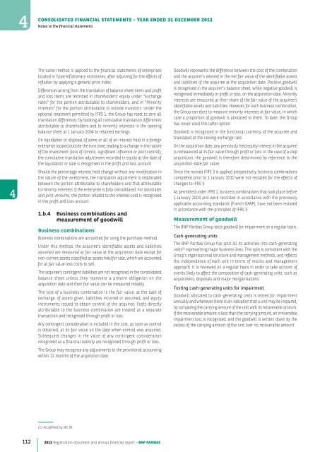 2012 Registration document and annual financial report - BNP Paribas