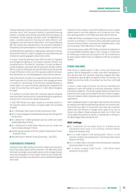 2012 Registration document and annual financial report - BNP Paribas