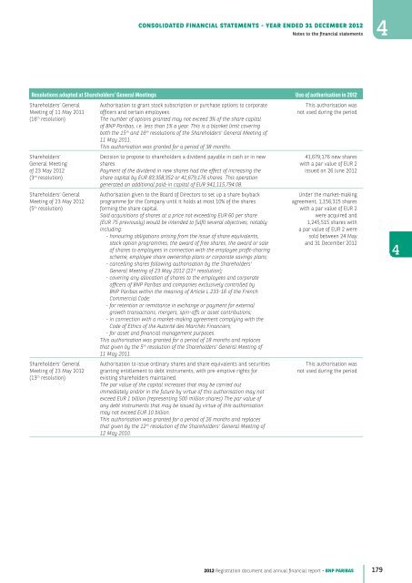 2012 Registration document and annual financial report - BNP Paribas