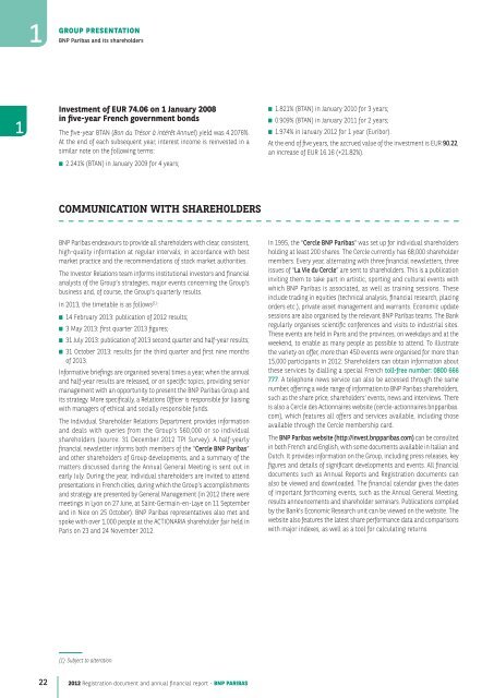 2012 Registration document and annual financial report - BNP Paribas