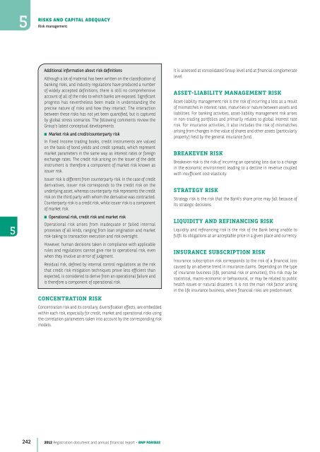 2012 Registration document and annual financial report - BNP Paribas