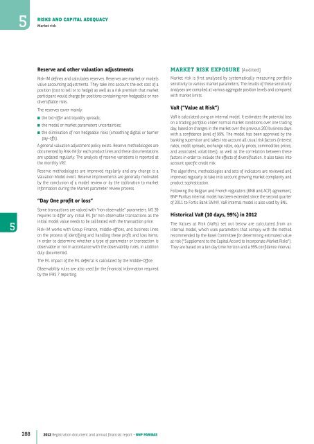 2012 Registration document and annual financial report - BNP Paribas