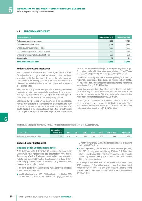 2012 Registration document and annual financial report - BNP Paribas