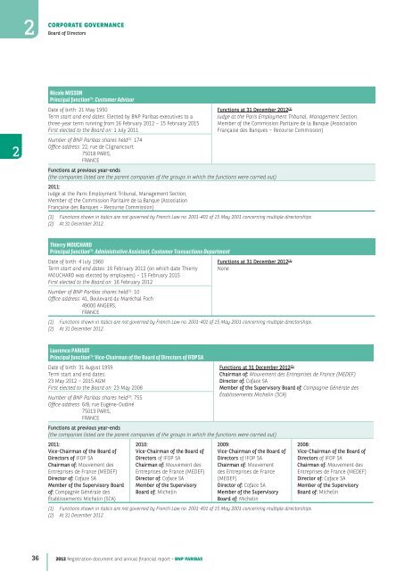 2012 Registration document and annual financial report - BNP Paribas