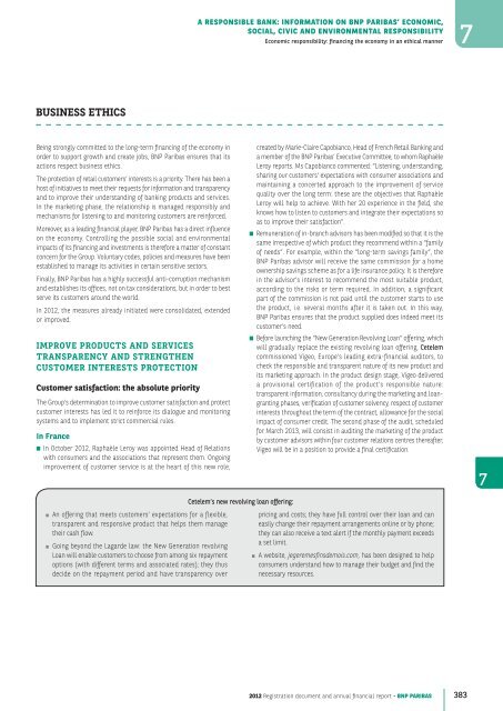 2012 Registration document and annual financial report - BNP Paribas