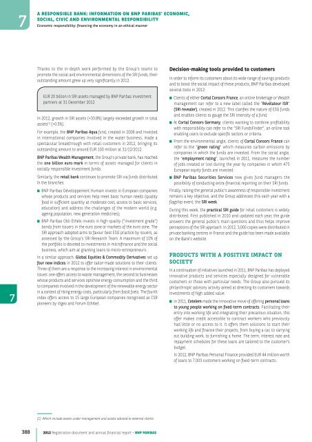 2012 Registration document and annual financial report - BNP Paribas