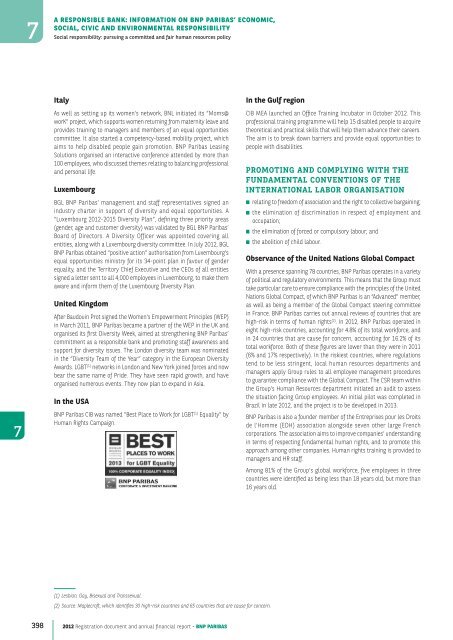 2012 Registration document and annual financial report - BNP Paribas