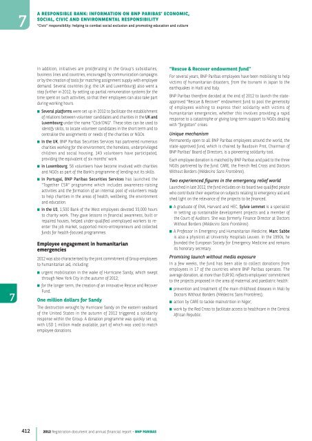 2012 Registration document and annual financial report - BNP Paribas