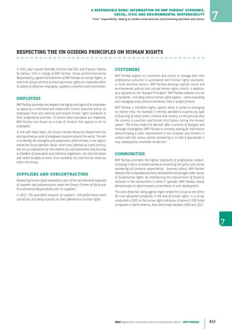 2012 Registration document and annual financial report - BNP Paribas