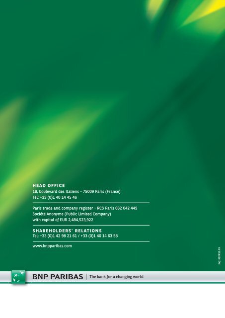 2012 Registration document and annual financial report - BNP Paribas