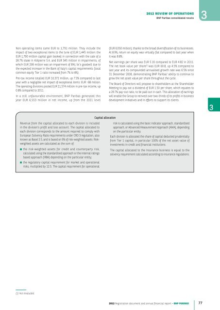 2012 Registration document and annual financial report - BNP Paribas