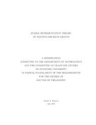 Stable Representation Theory of Infinite Discrete Groups.