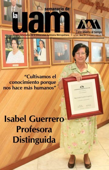 Isabel Guerrero Profesora Distinguida - UAM. ComunicaciÃ³n Social