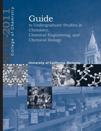 10-11 Coc Guide-Final - College of Chemistry - University of ...