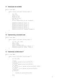 1 1.1 Declaración de variables 1.2 Operaciones y conversión cast ...